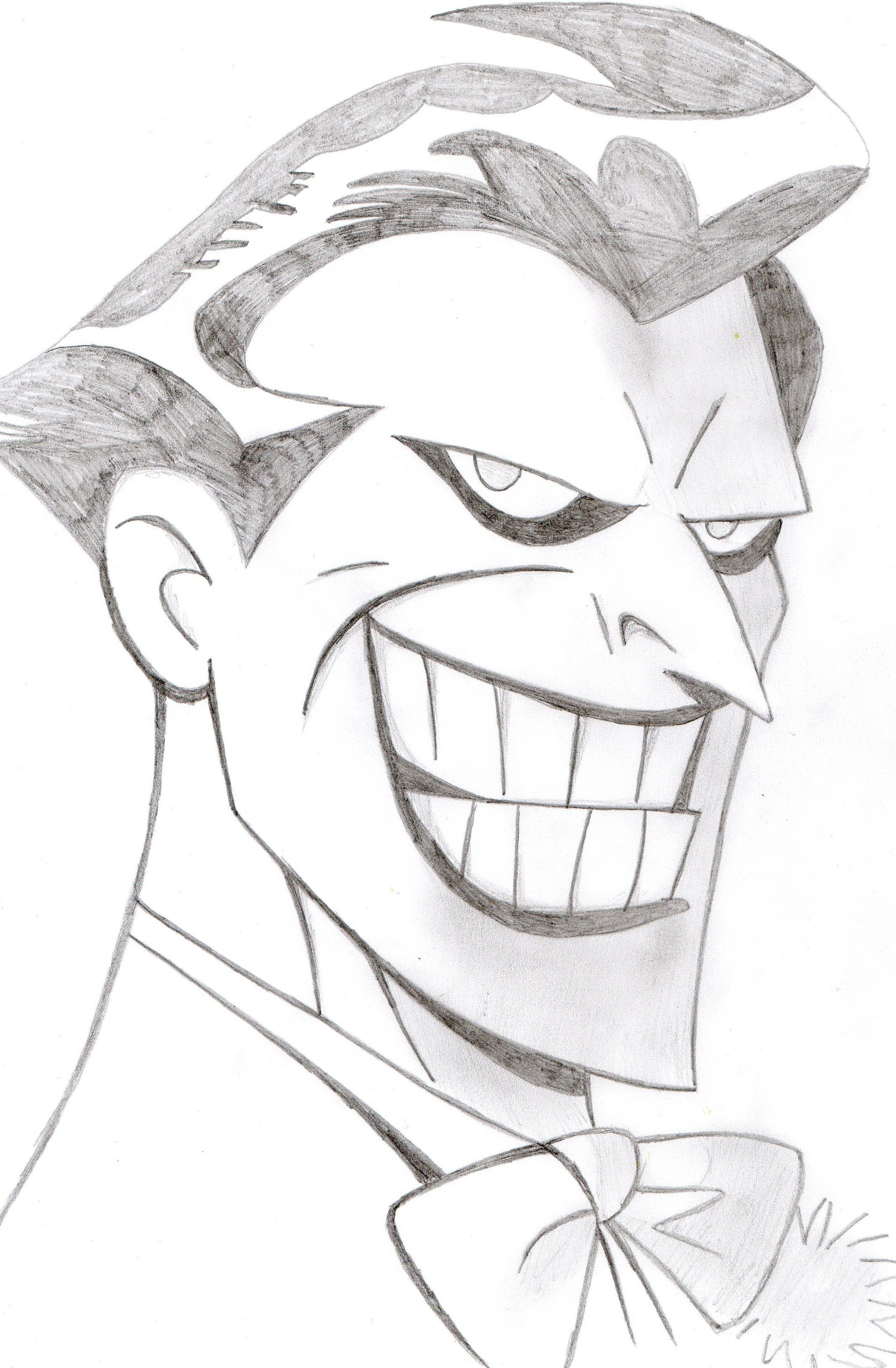 2147x3275 Simple Cartoon Sketch Images Simple Pencil Sketches Cartoon Joker - Joker Cartoon Sketch