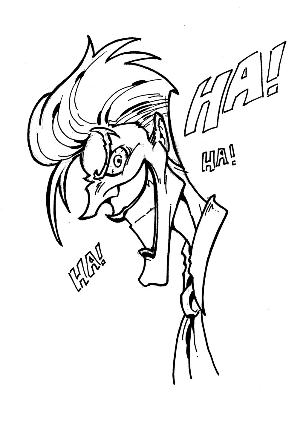 1024x1453 The Joker - Joker Cartoon Sketch