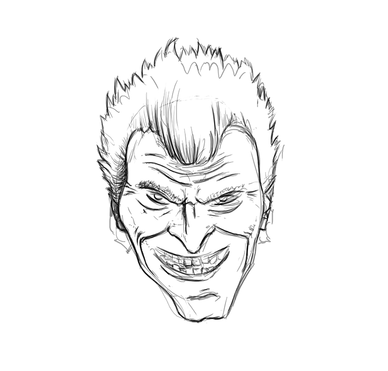 800x765 Realm Of Levi Drawing Challenge 26365 - Joker Face Sketch