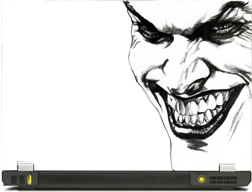 832x633 Skinkart Joker Face Sketch Vinyl Laptop Decal 10.1 Price In India - Joker Face Sketch