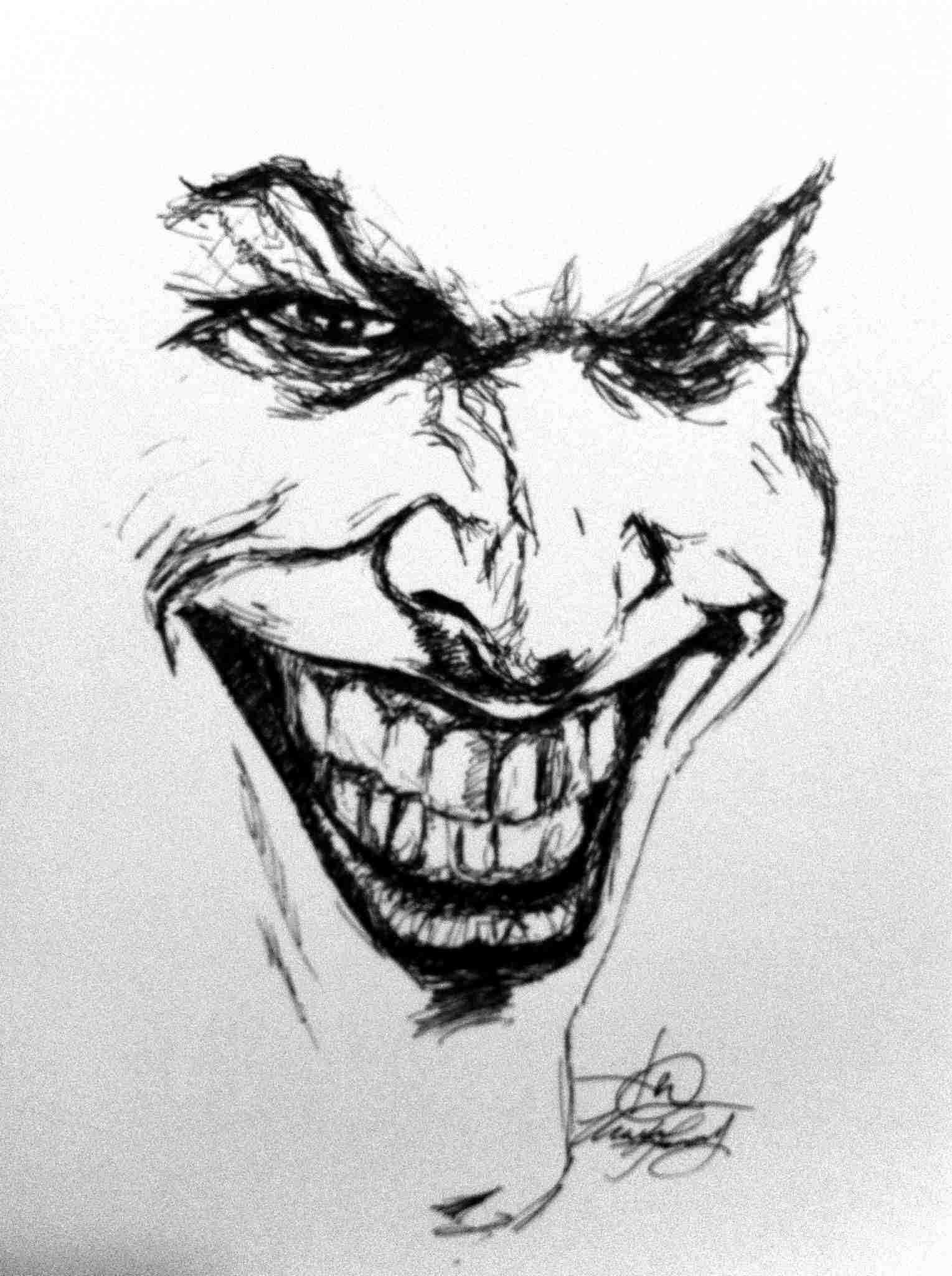 1529x2048 Step Download Face Sketch By Rhloongserversinfo How Drawings Of - Joker Face Sketch