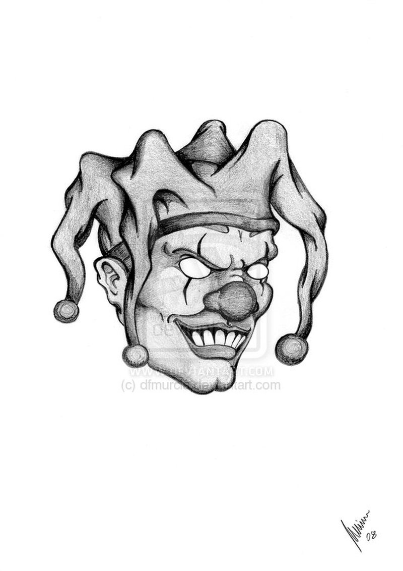 800x1132 Collection Of Joker Face Tattoo Design - Joker Face Sketch