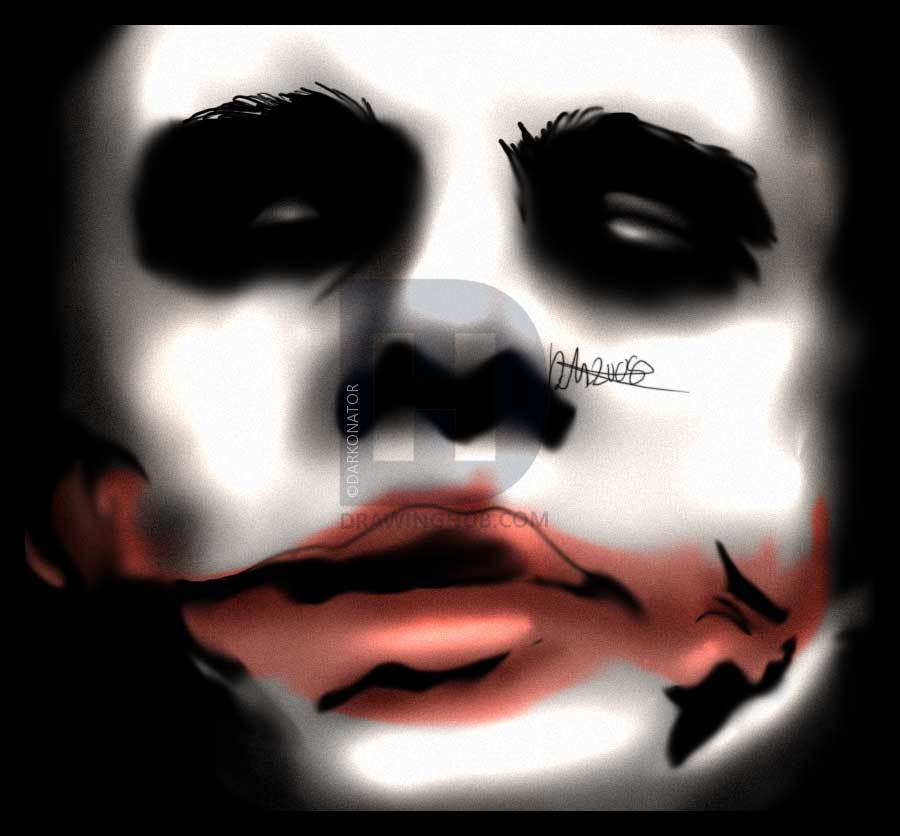 900x836 How To Draw Heath Ledger As The Joker From Dark Knight, Step By - Joker Heath Ledger Sketch