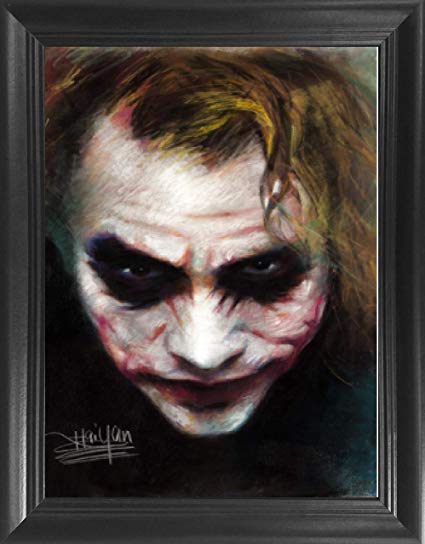 425x544 Joker Heath Ledger Framed 3d Lenticular Picture - Joker Heath Ledger Sketch