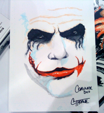 331x360 Comikaze 12 Sketch Heath Ledger Joker By Ssitechie - Joker Heath Ledger Sketch