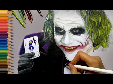 480x360 Speed Drawing The Joker - Joker Heath Ledger Sketch