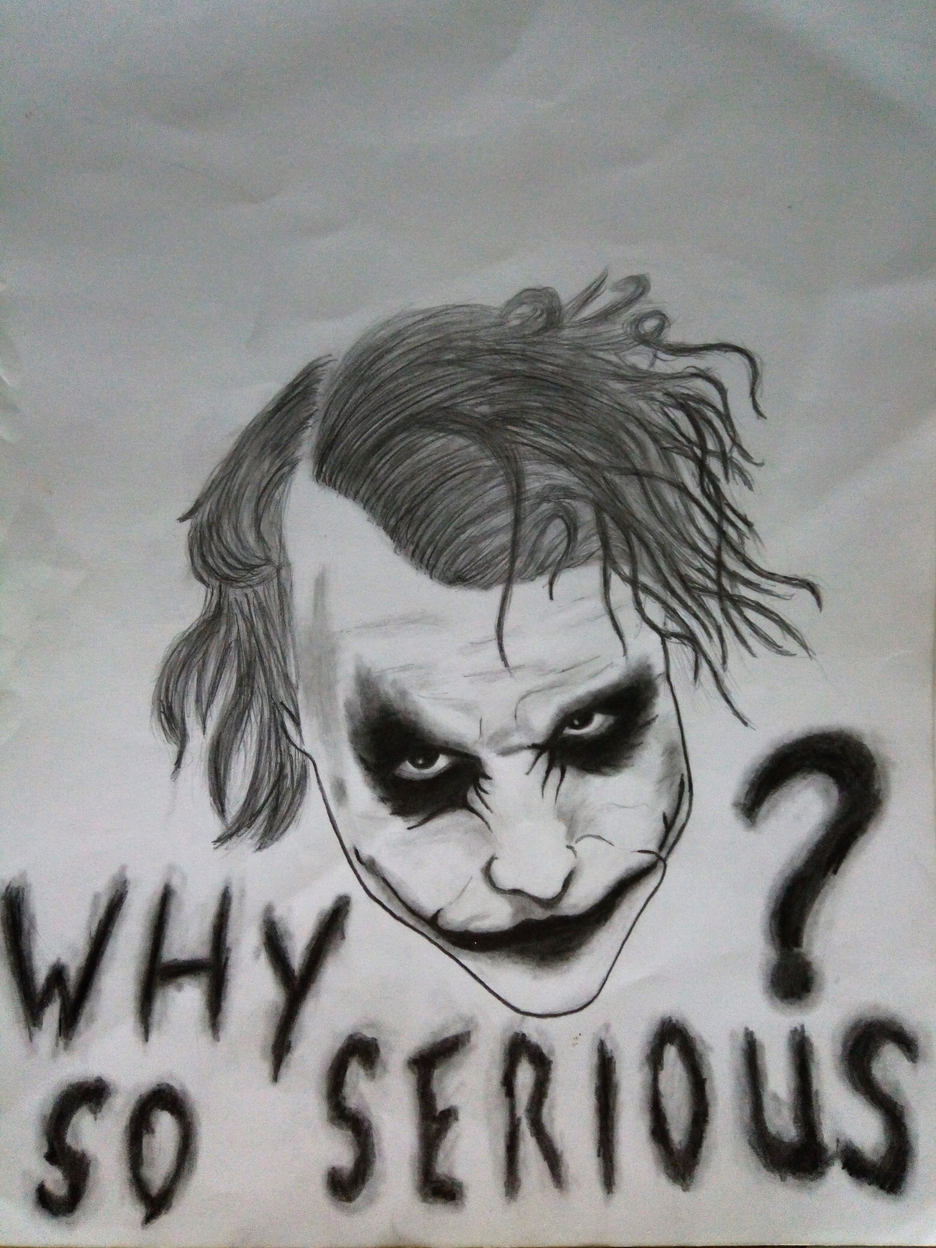 3120x4160 The Joker ( Heath Ledger ) Drawing . What Is Your Opinioins - Joker Heath Ledger Sketch