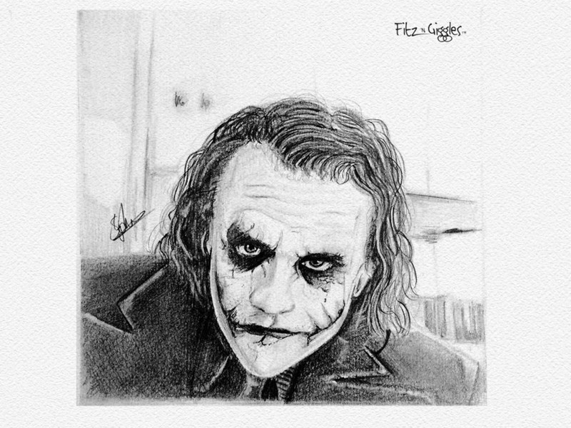 800x600 Joker - Joker Pencil Sketch