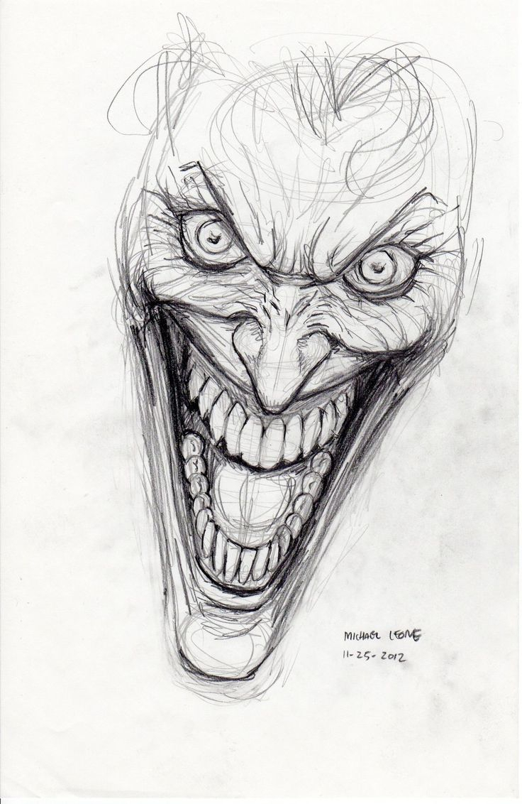 Joker Pencil Sketch At Paintingvalley Com Explore Collection Of