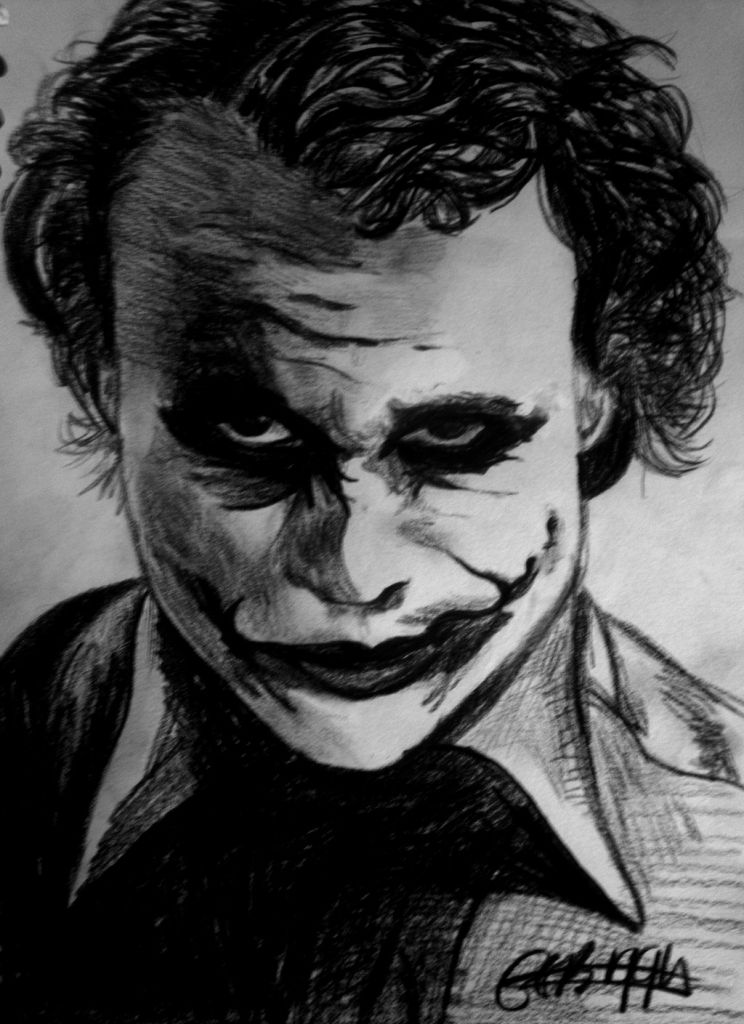 Joker Pencil Sketch at Explore collection of Joker