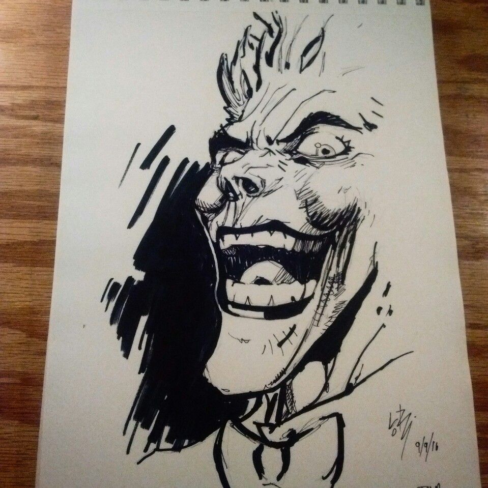 959x959 Jim Lee Inspired Joker Sketch. Drawingsartwork - Joker Sketch