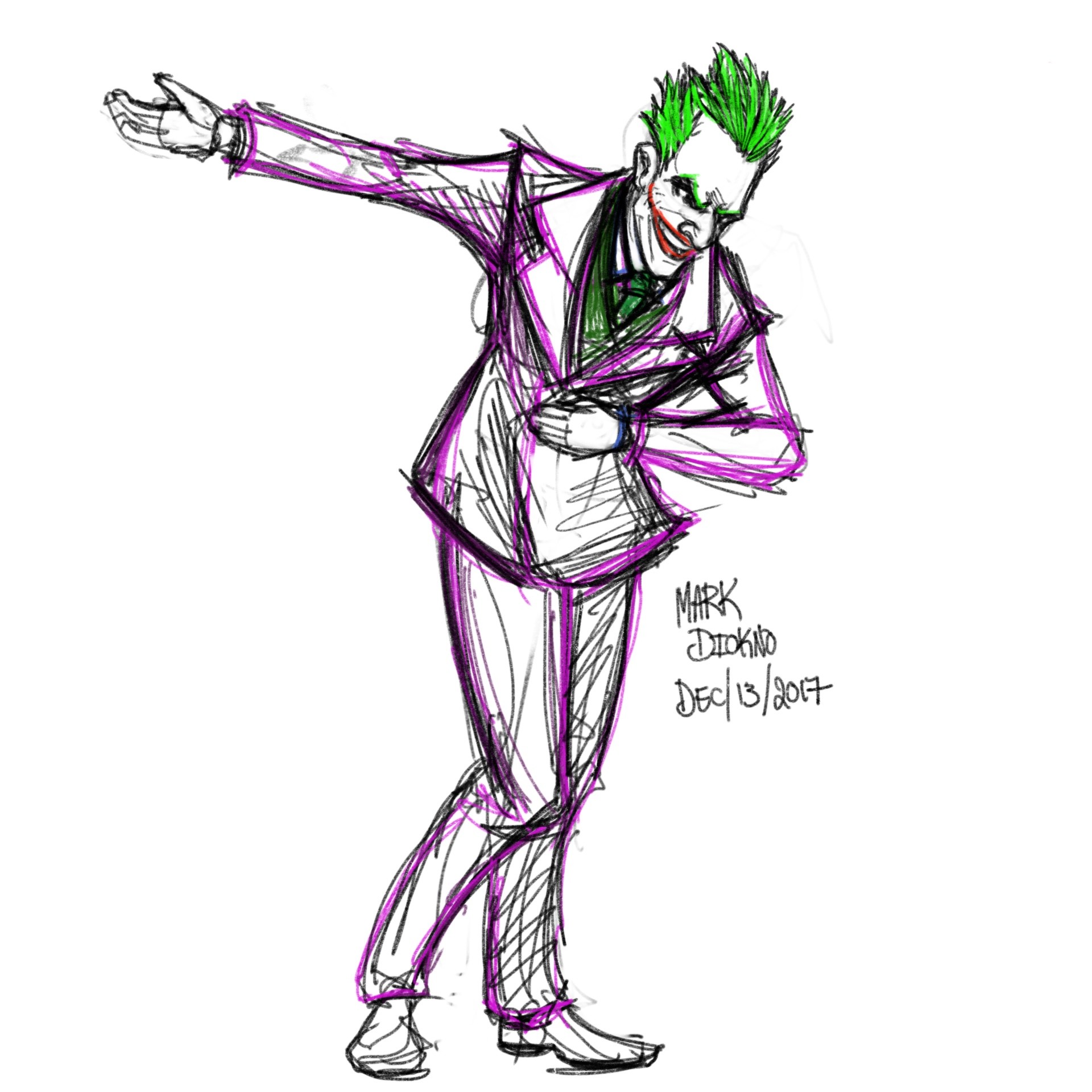 1920x1920 Artstation - Joker Sketch