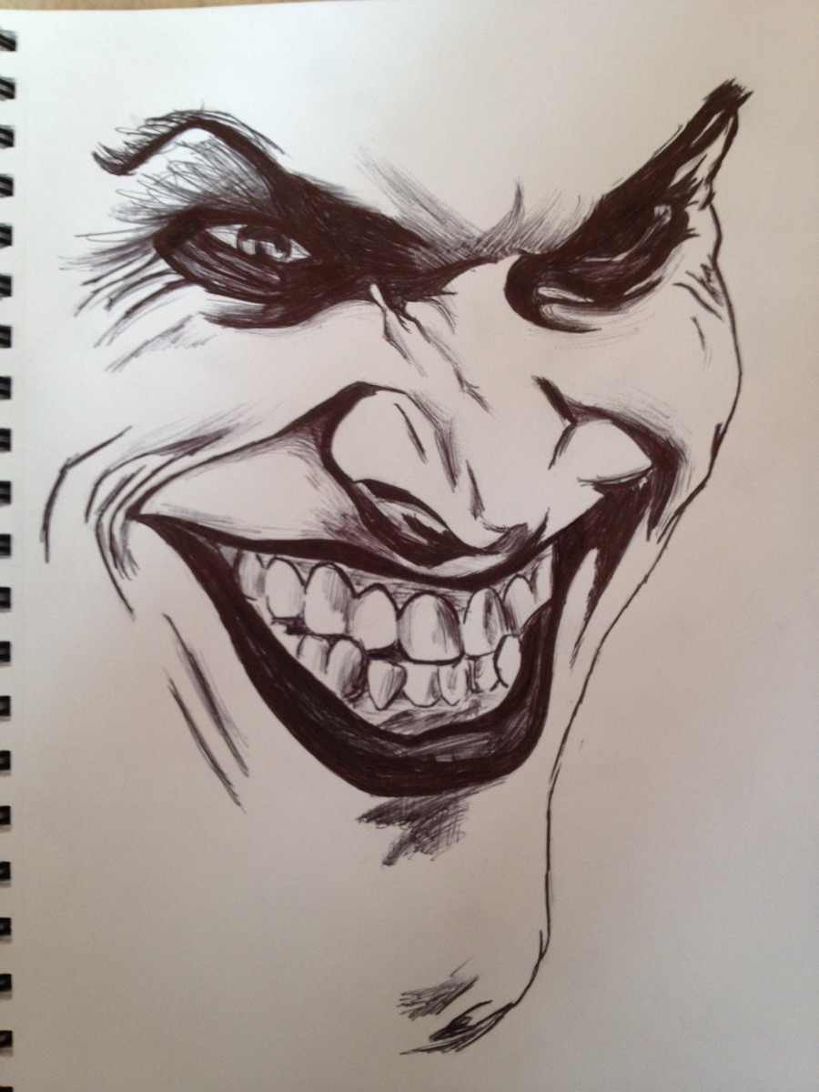900x1200 My Joker Sketch Batman - Joker Sketch