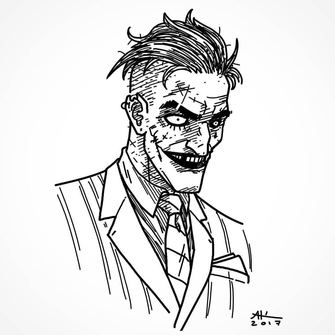 1080x1080 Quick Joker Sketch - Joker Sketch