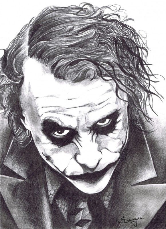 580x800 What A Great Job He Did In The Batman Movie!...hate That He Is - Joker Sketch