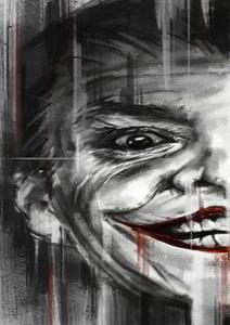 212x300 Joker Evil Eye Sketch Poster Shopgasam - Joker Sketch Poster