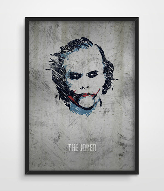 549x640 The Joker Poster Dc Comics Superhero Wall Art Dark Knight Heath - Joker Sketch Poster