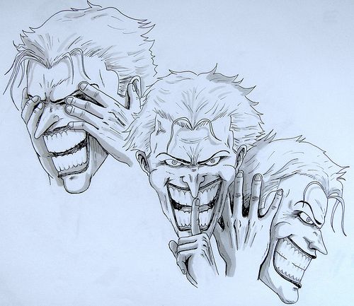 500x433 Joker Tattoo Designs Madscar Tattoos Tattoos - Joker Tattoo Sketch