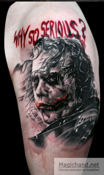 400x674 Joker Tattoo Images Amp Designs - Joker Tattoo Sketch