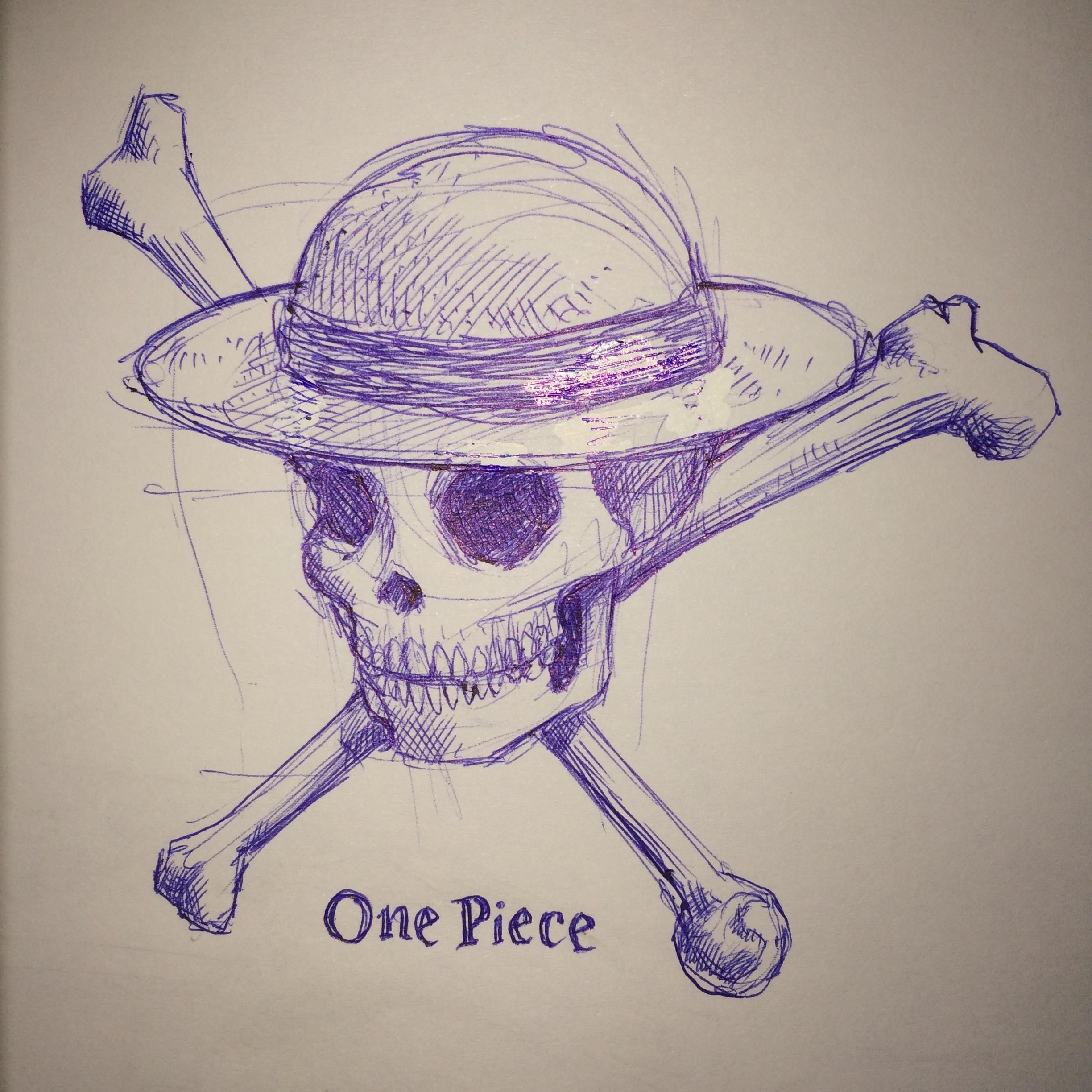 2448x2448 Straw Hat Jolly Roger - Jolly Roger Sketch