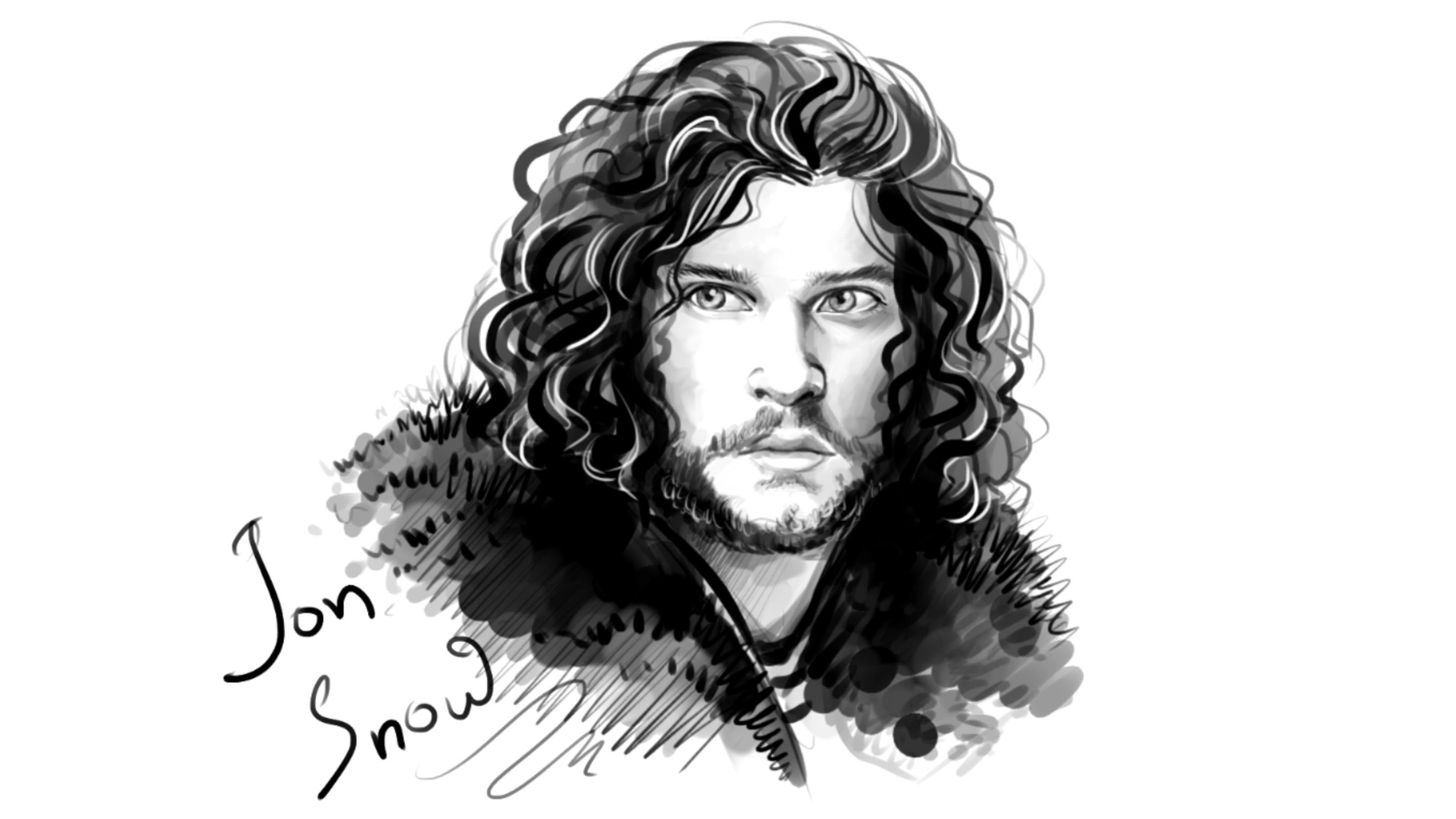 Jon Snow Sketch at PaintingValley.com | Explore collection of Jon Snow ...