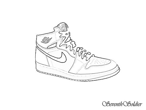 500x375 Air Jordan 1 Sketch Kind Of Screwed Up - Jordan 1 Sketch