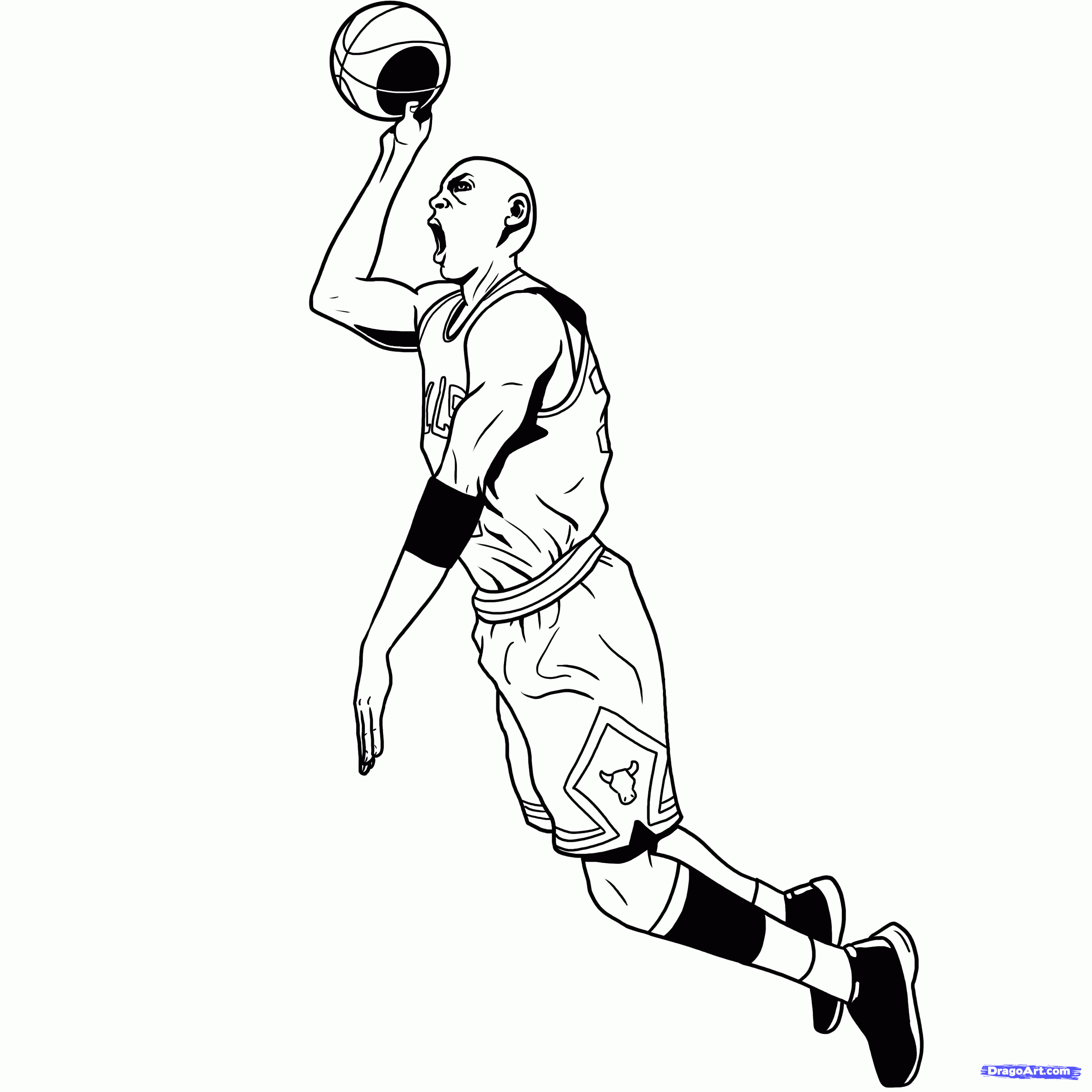 2550x2550 How To Draw Michael Jordan Dunk Drawing Sketch Coloring - Jordan 11 Sketch