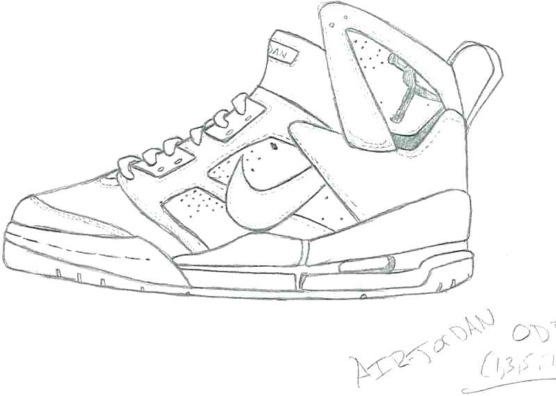 jordan 11 sketch