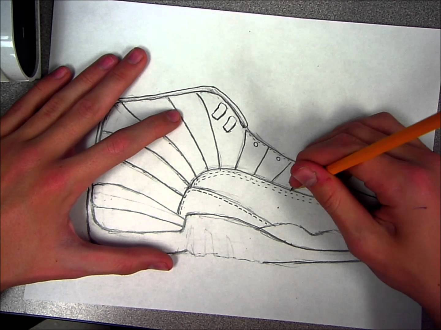 1440x1080 How To Draw Jordan 12 (Speed Art) - Jordan 12 Sketch