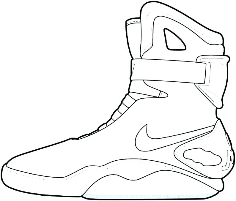 794x677 Jordan Shoes Coloring Sheets Shoes Coloring Pages Jordan 12 Shoes - Jordan 12 Sketch