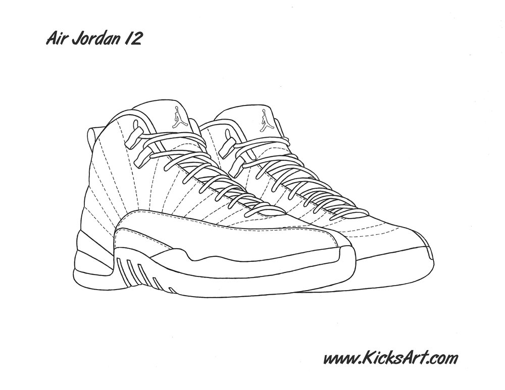 Jordan 12 Sketch at Explore collection of Jordan