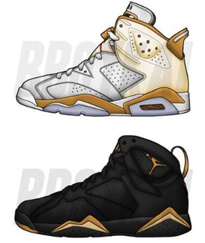 293x347 The Sneaker Addict Air Jordan 6 7 Sneaker Pack - Jordan 7 Sketch