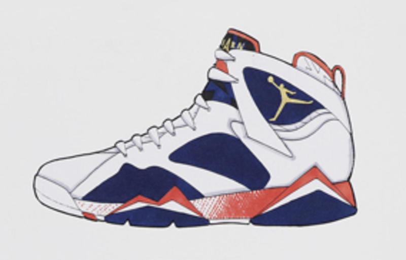800x514 Tinker Hatfield Air Jordan 7 Olympic Sketches - Jordan 7 Sketch