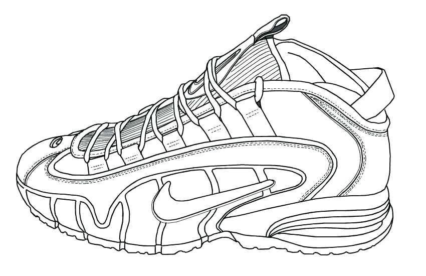 850x550 Coloring Pages - Jordan Logo Sketch