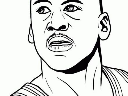 440x330 34 Michael Jordan Coloring Page, Michael Jordan Logo Coloring - Jordan Logo Sketch