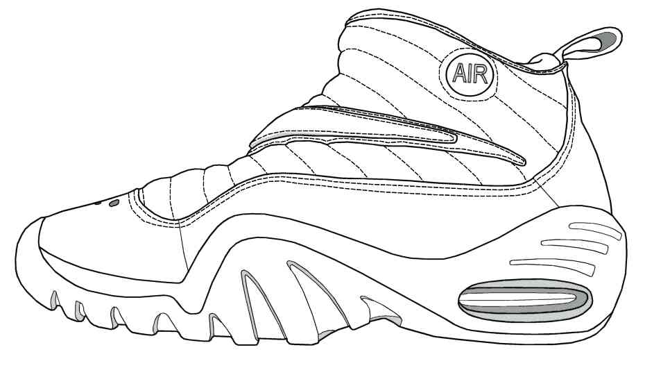930x530 Air Jordan Coloring Pages Coloring - Jordan Logo Sketch