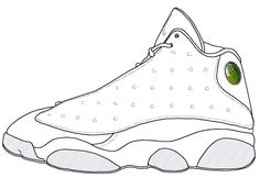 236x162 Jordan Vi Sketch Black And White Line Drawing Shoes - Jordan Shoe Sketch