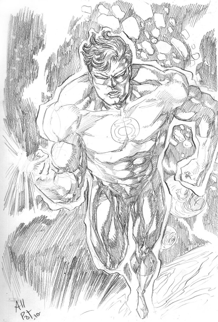 737x1085 Hal Jordan Sketch By Allpat - Jordan Sketch