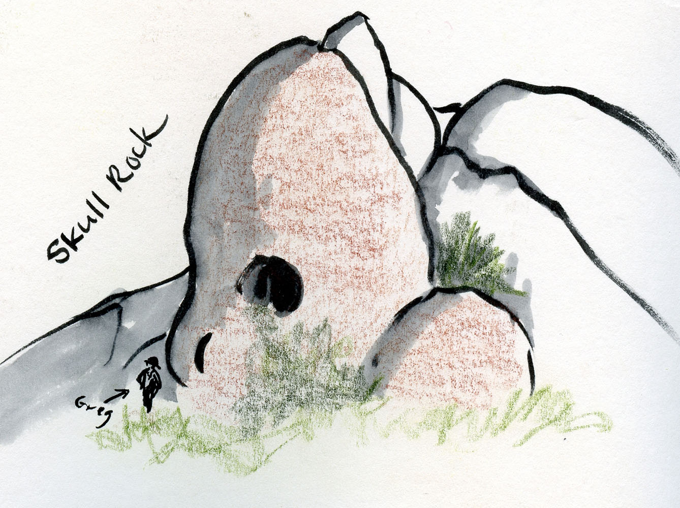 1338x1000 Joshua Tree Country Of Rocks Urban Sketchers - Joshua Tree Sketch