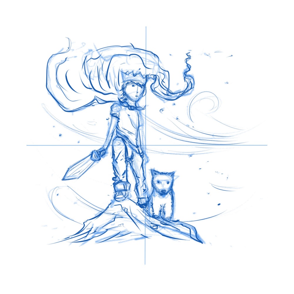 1000x1000 Journey [Sketch] By Nicolas Kristian (Nicksuxus), From The Series - Journey Sketch