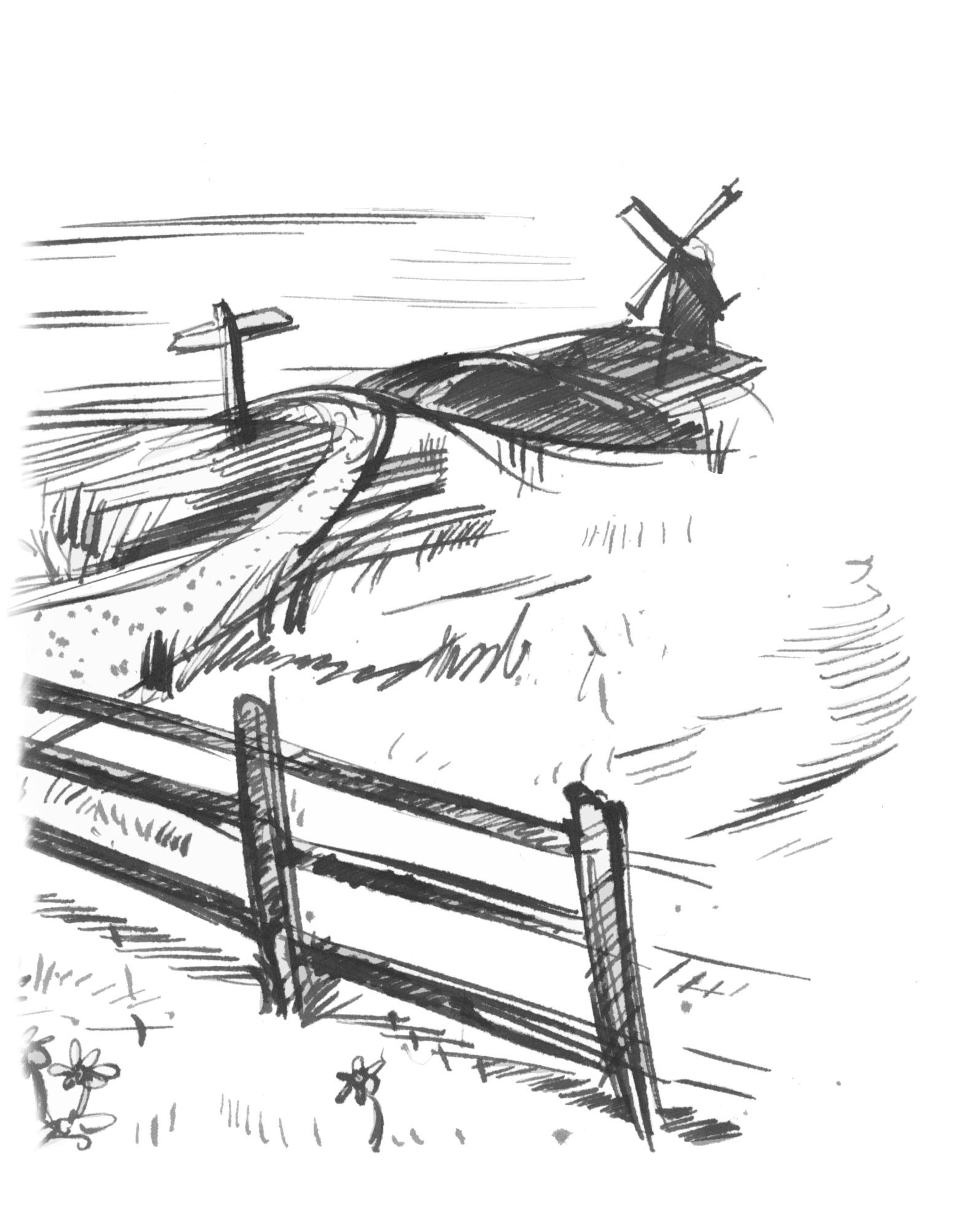 1554x2001 Well Met On The - Journey Sketch