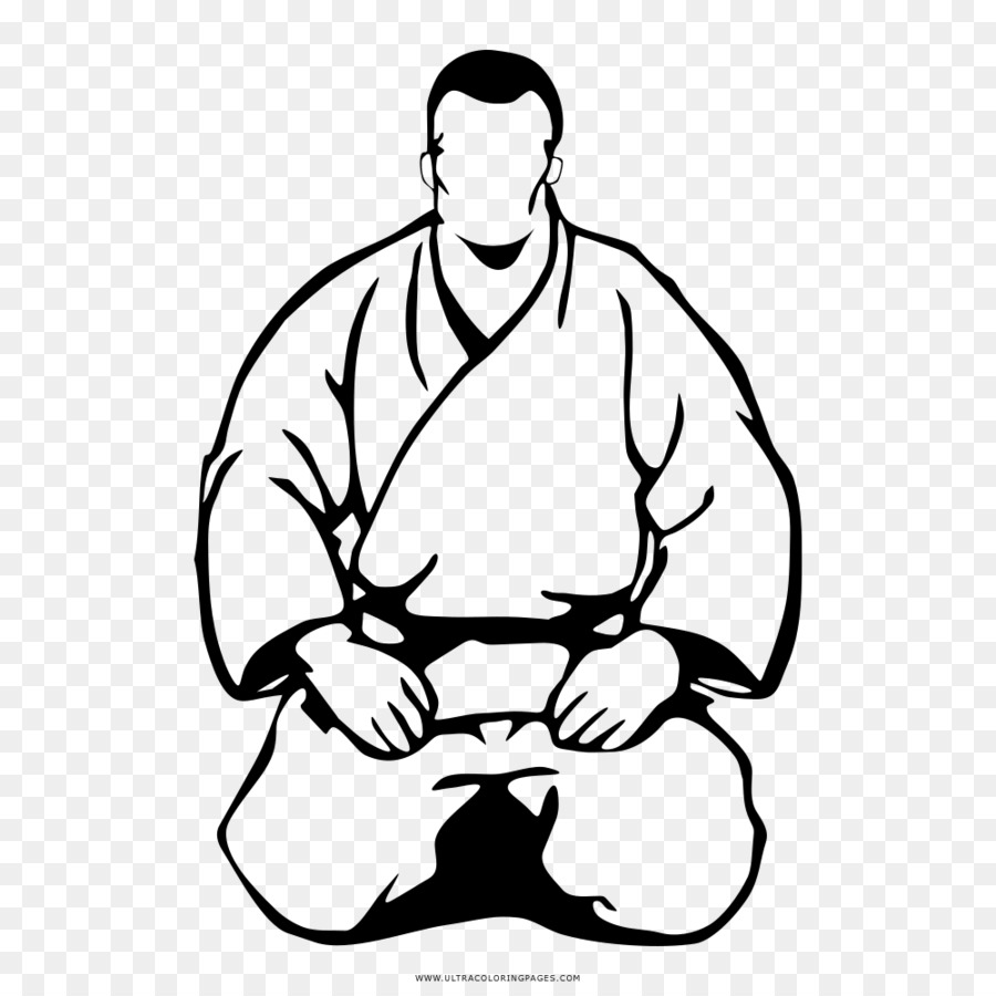 900x900 Drawing Coloring Book Judo Line Art Clip Art - Judo Sketch