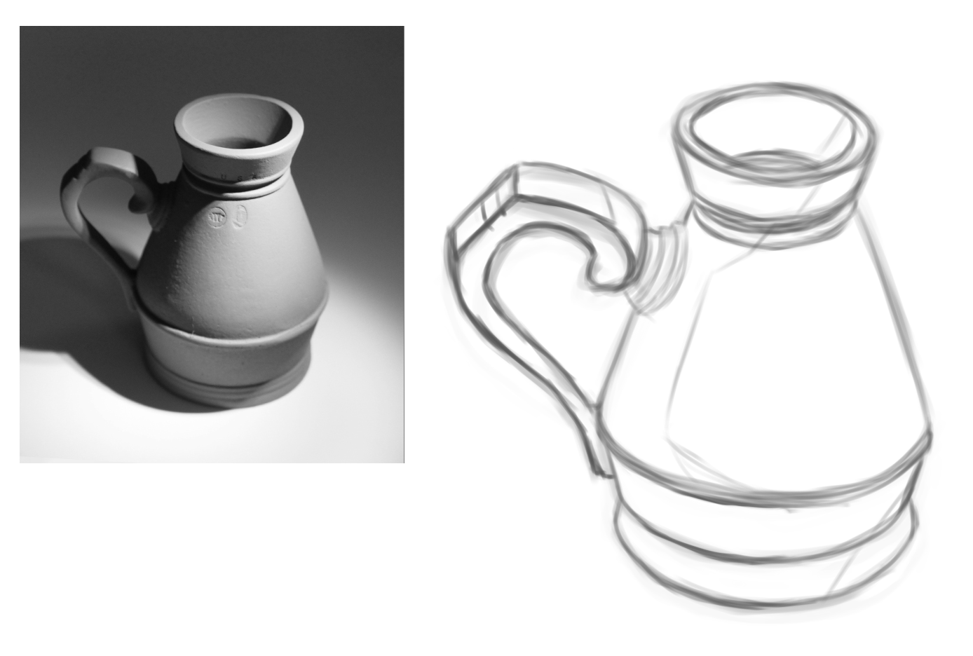 1388x936 Junkjet Jug Sketch - Jug Sketch
