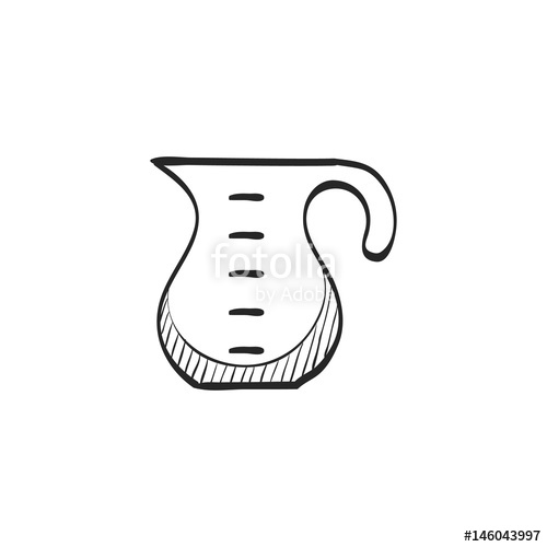 500x500 Sketch Icon - Jug Sketch