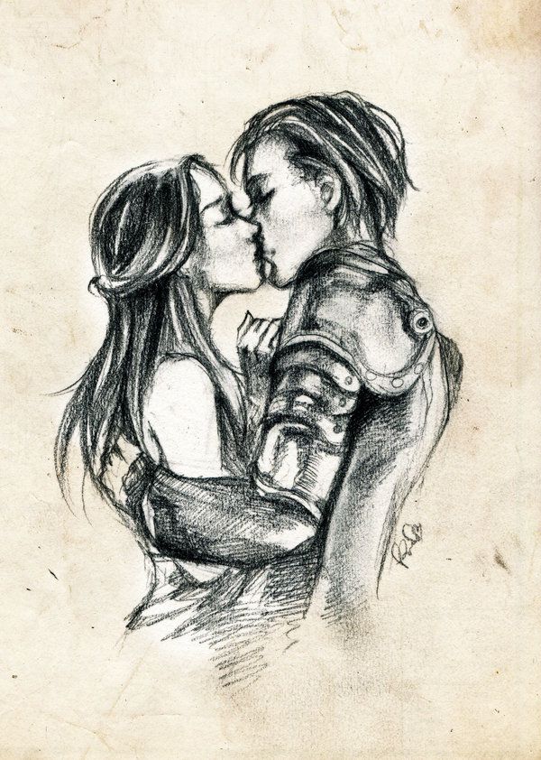 600x842 Romeo + Juliet By Leaair A Romeo And - Juliet Sketch