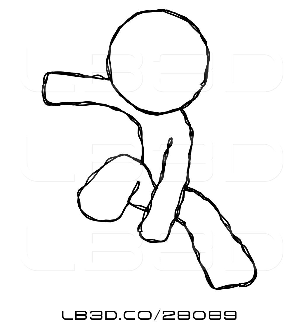 1024x1124 Illustration Of Sketch Design Mascot Guy Action Hero Jump Pose By - Jump Sketch