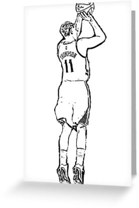 277x415 Klay Thompson Marksman Textbook Jump Shot Golden State Warriors - Jump Sketch