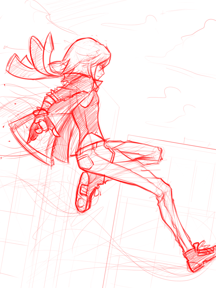 750x1000 Lullah Jump 2 (Sketch) By Kuheilah - Jump Sketch