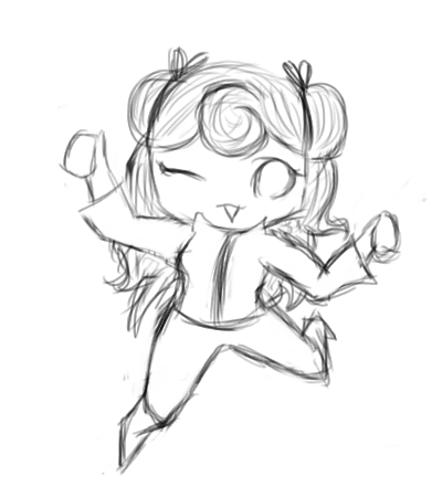 400x450 Jump Sketch By Erikanegi - Jump Sketch