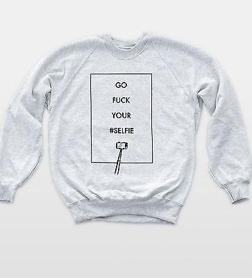 363x400 Selfie Stick Funny Sweatshirt Hipster Indie Jumper Sketch Blogger - Jumper Sketch